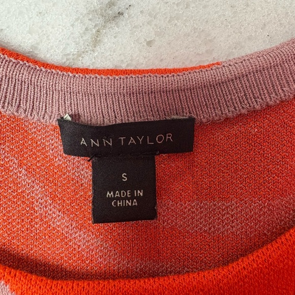 Ann Taylor Red and Pink Patterned Dress - Picture 6 of 7